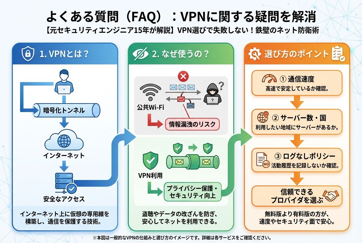 プライバシー よくある質問(FAQ):VPNに関する疑問を解消