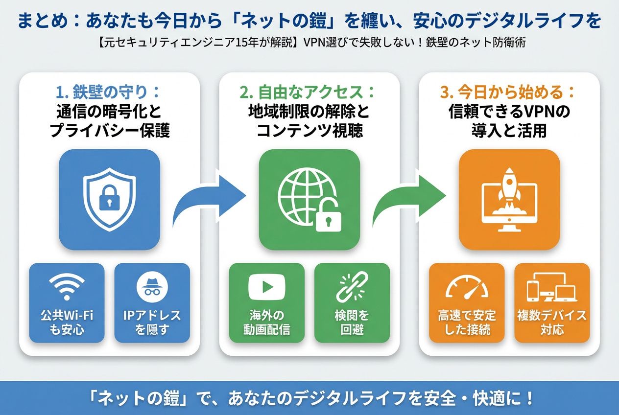プライバシー まとめ:あなたも今日から「ネットの鎧」を纏い、安心のデジタルライフを