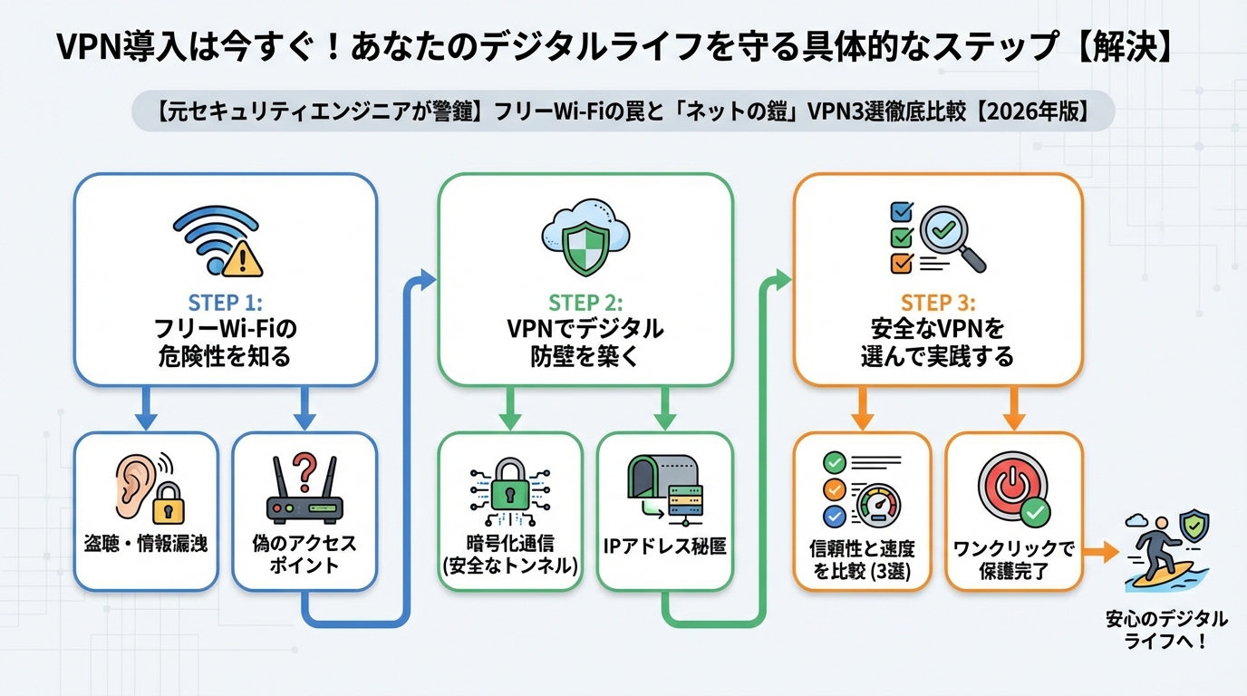 プライバシー VPN導入は今すぐ!あなたのデジタルライフを守る具体的なステップ【解決】
