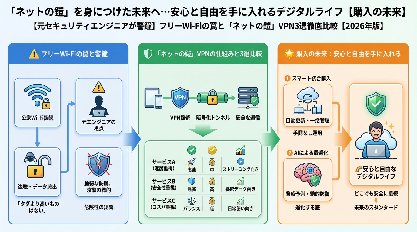 プライバシー 「ネットの鎧」を身につけた未来へ…安心と自由を手に入れるデジタルライフ【購入の未来】