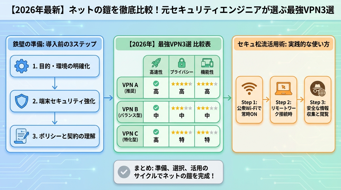 VPN比較 VPN導入の「鉄壁の準備」とセキュア流活用術