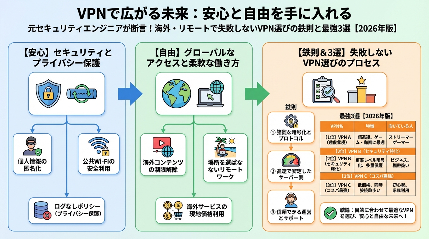 VPN比較 VPNで広がる未来：安心と自由を手に入れる