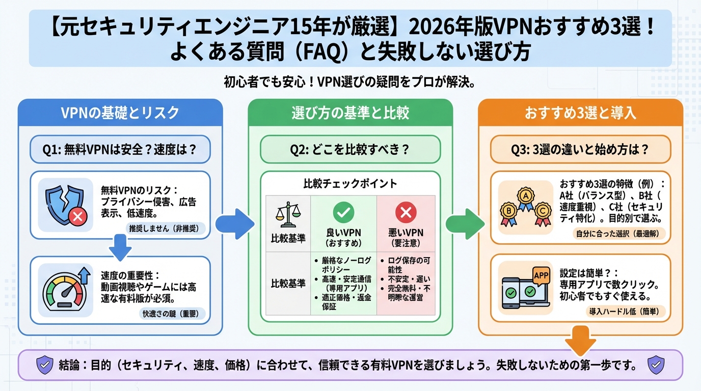 VPN比較 よくある質問(FAQ)