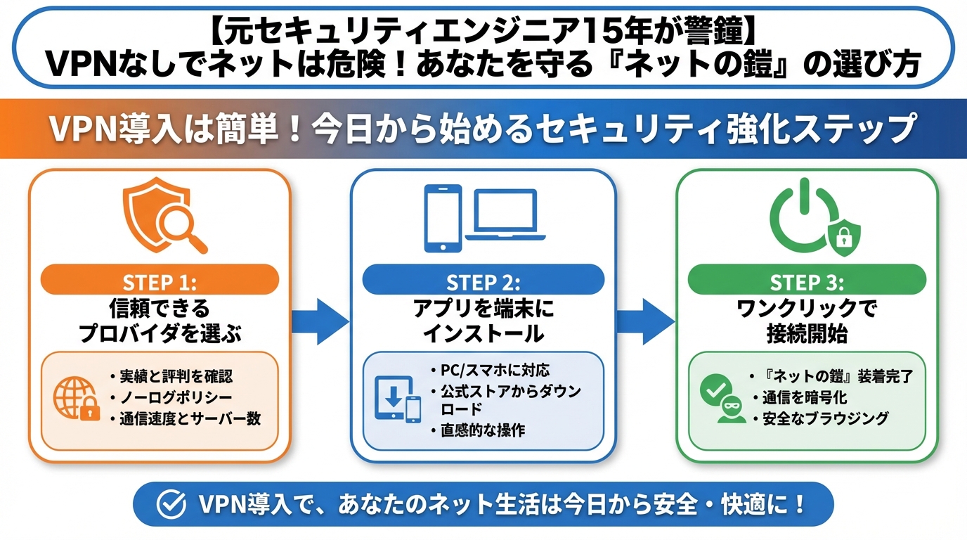 プライバシー VPN導入は簡単!今日から始めるセキュリティ強化ステップ