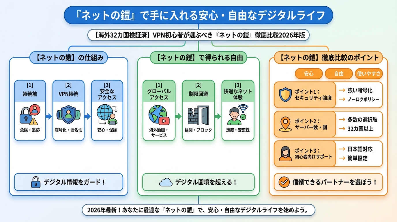 VPN比較 『ネットの鎧』で手に入れる安心・自由なデジタルライフ