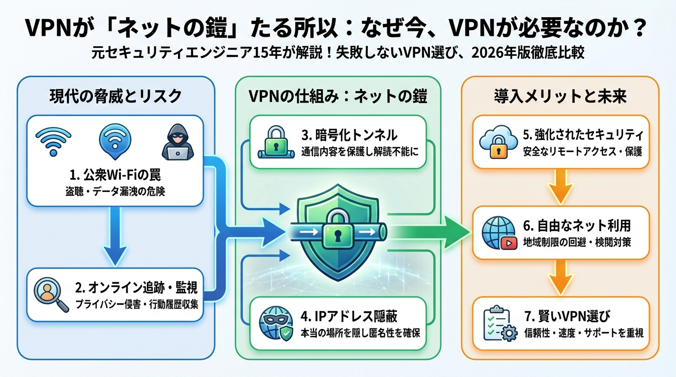 セキュリティ VPNが「ネットの鎧」たる所以：なぜ今、VPNが必要なのか？