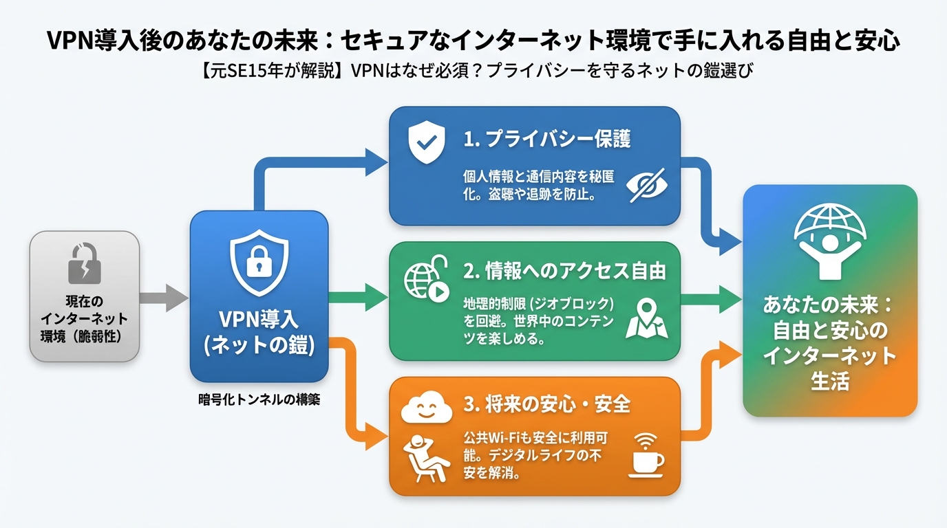 プライバシー VPN導入後のあなたの未来:セキュアなインターネット環境で手に入れる自由と安心