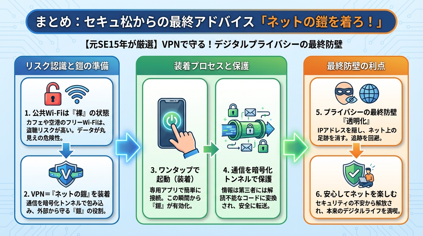 プライバシー まとめ:セキュアからの最終アドバイス「ネットの鎧を着ろ!」