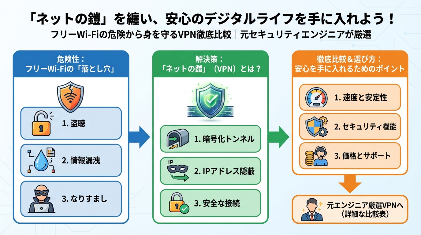 フリーWi-Fi 「ネットの鎧」を纏い、安心のデジタルライフを手に入れよう!