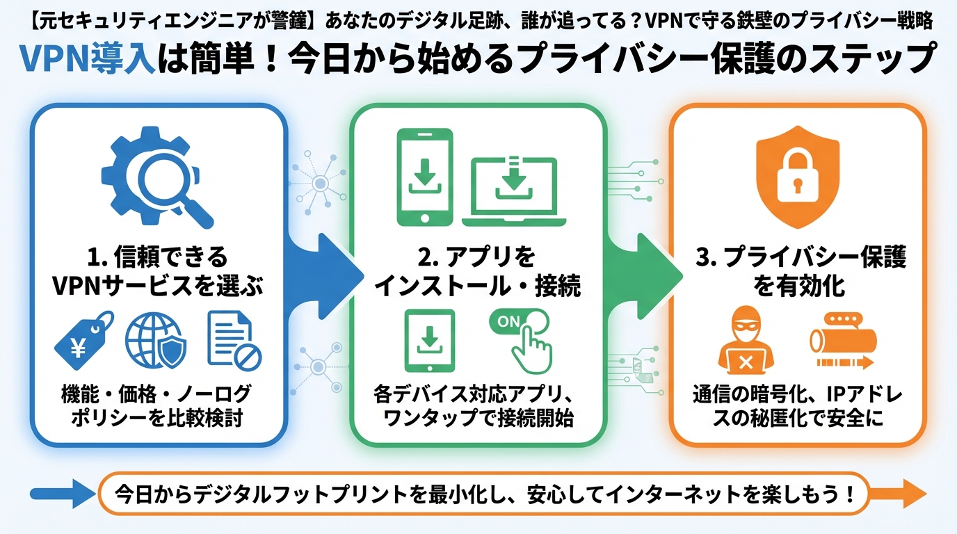 プライバシー VPN導入は簡単!今日から始めるプライバシー保護のステップ