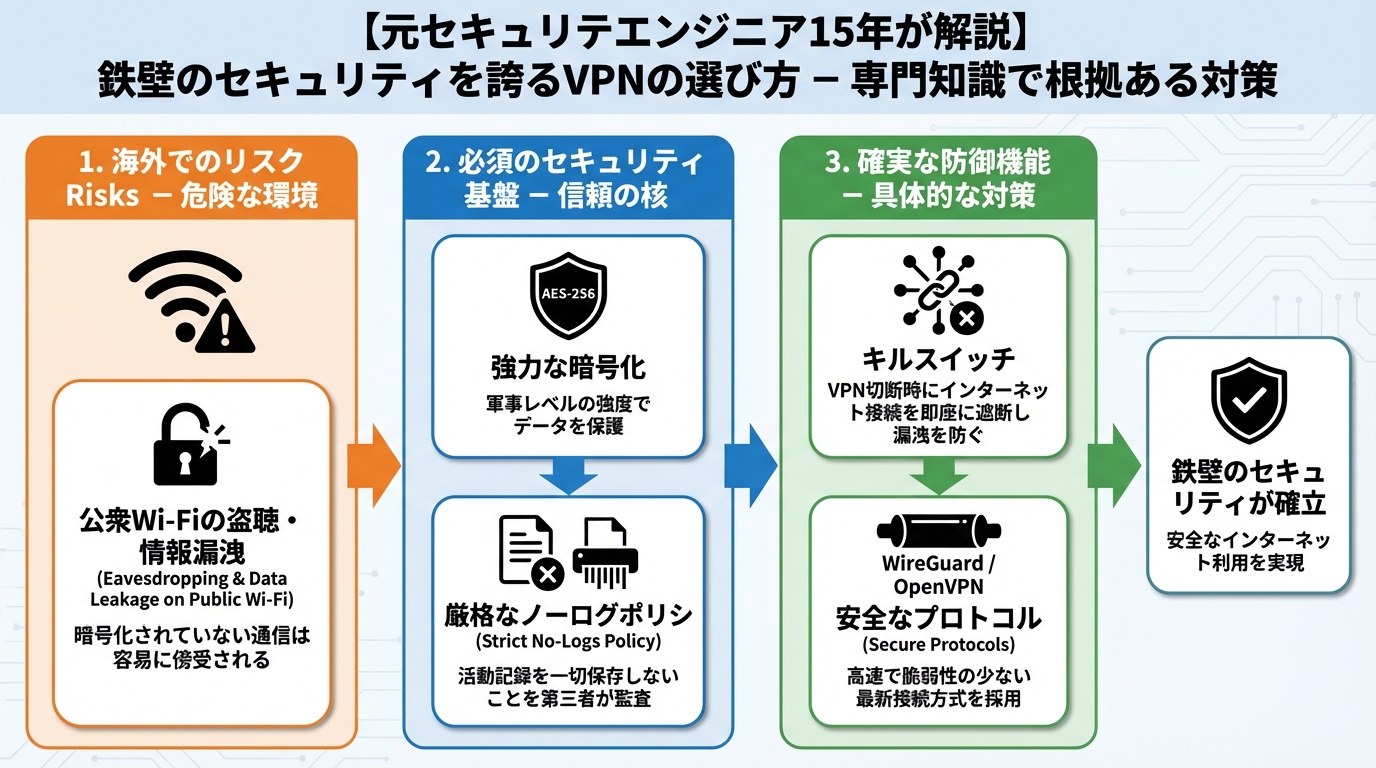 プライバシー 鉄壁のセキュリティを誇るVPNの選び方 – 専門知識で根拠ある対策