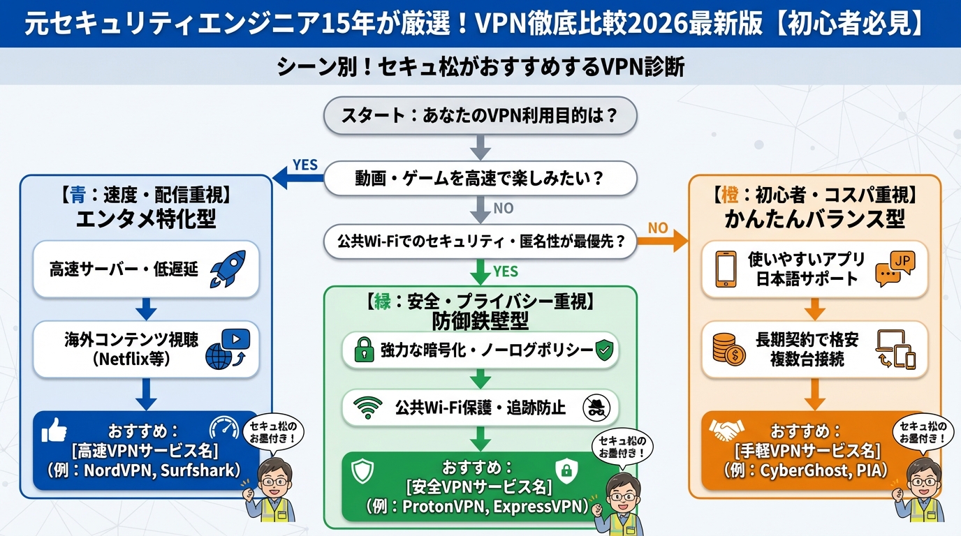 VPN比較 シーン別！セキュアがおすすめするVPN診断