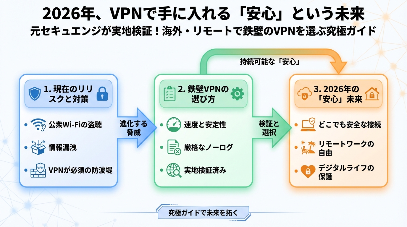 セキュリティ 2026年、VPNで手に入れる「安心」という未来
