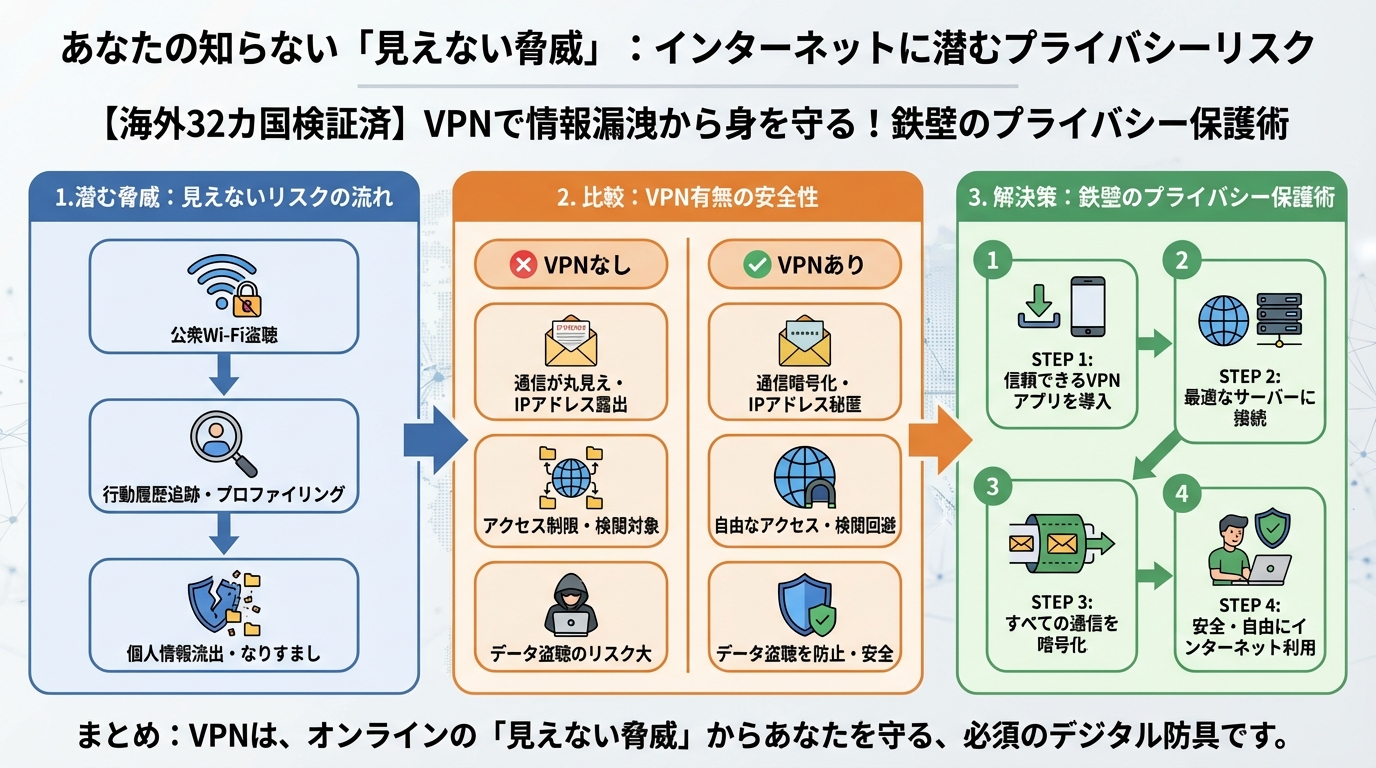 プライバシー あなたの知らない「見えない脅威」:インターネットに潜むプライバシーリスク