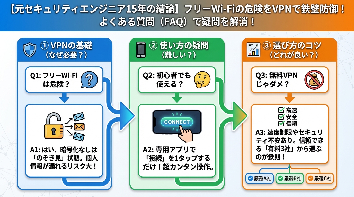 フリーWi-Fi よくある質問(FAQ)で疑問を解消!