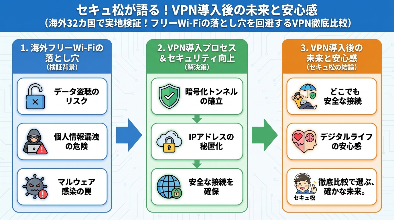 フリーWi-Fi セキュアが語る!VPN導入後の未来と安心感