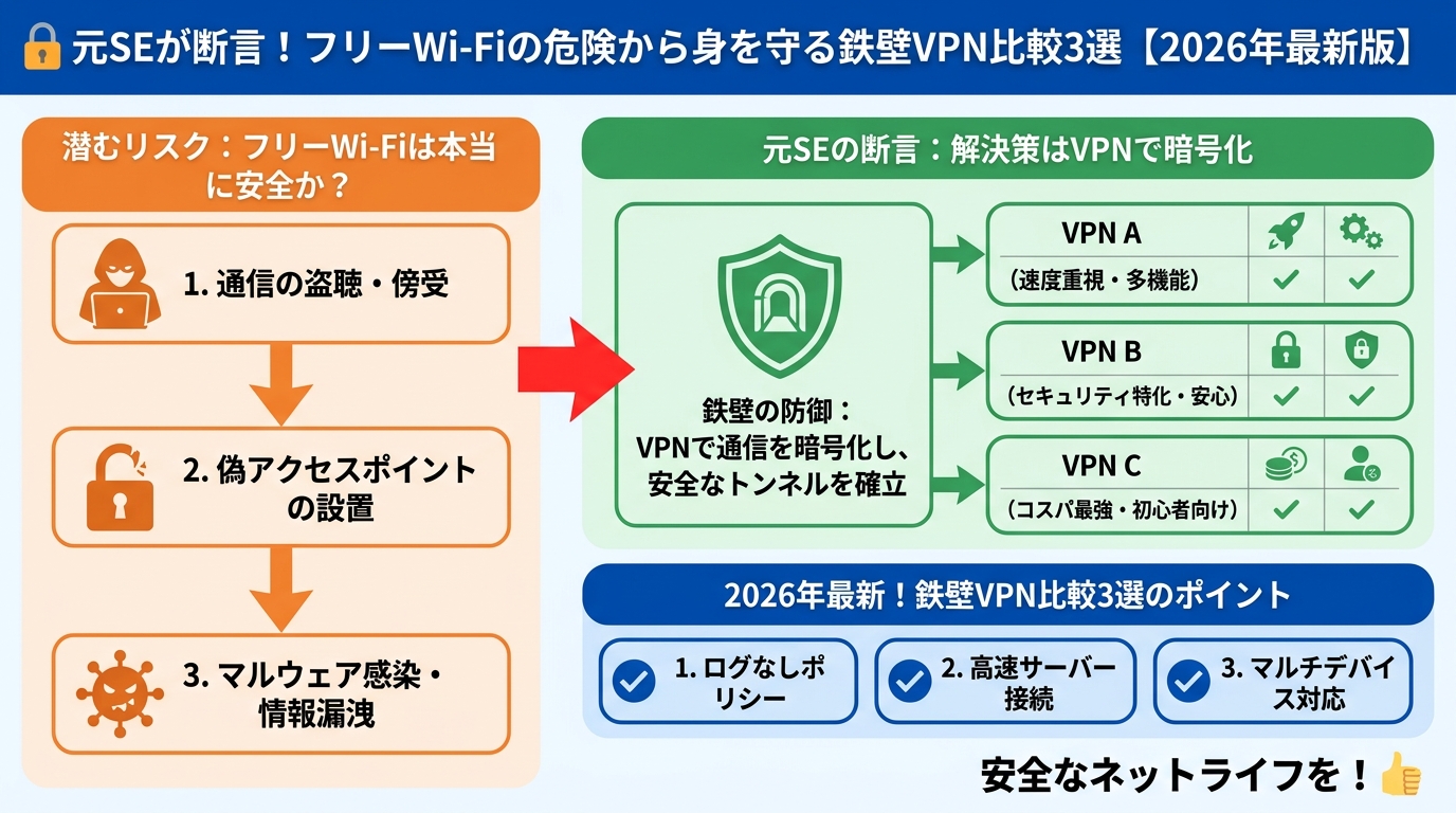 フリーWi-Fi フリーWi-Fiは本当に安全か?元SEが語る潜むリスク
