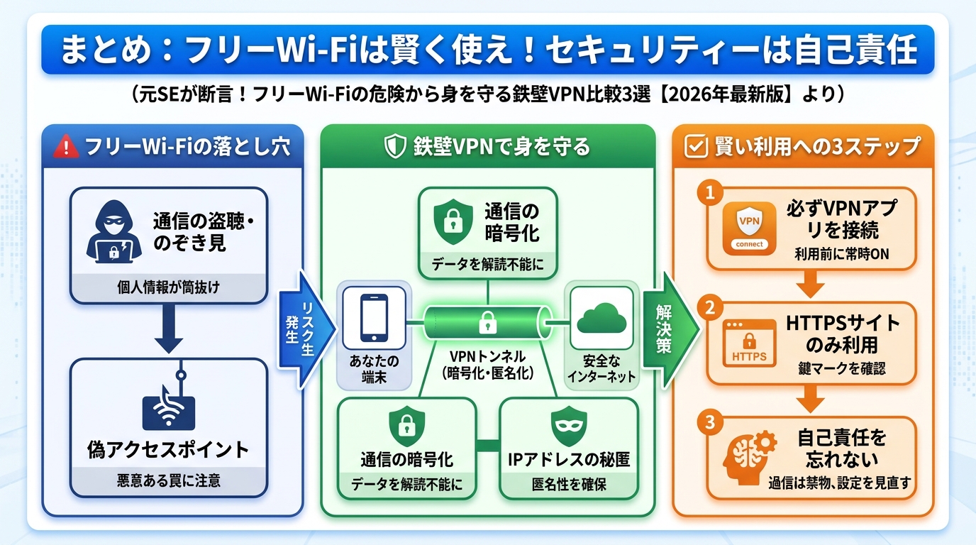 フリーWi-Fi まとめ:フリーWi-Fiは賢く使え!セキュリティーは自己責任