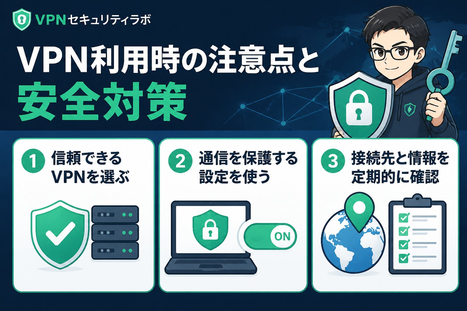 VPN比較 VPN利用時の注意点と安全対策