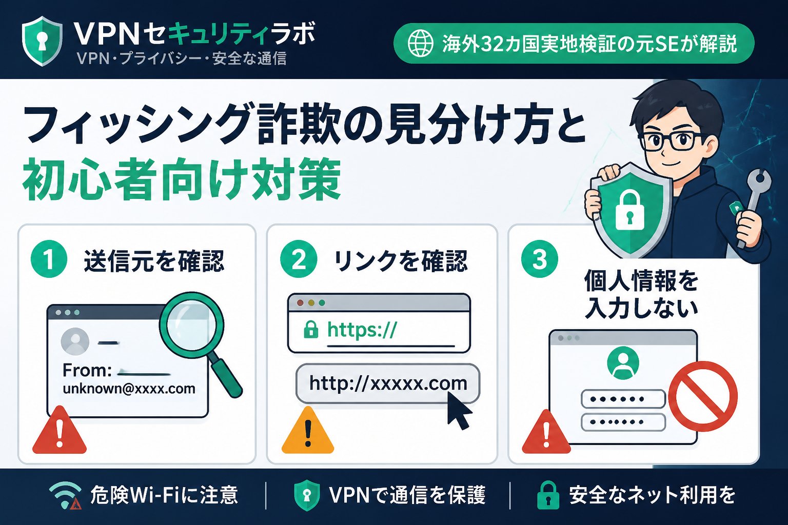 セキュリティ フィッシング詐欺の見分け方と初心者向け対策