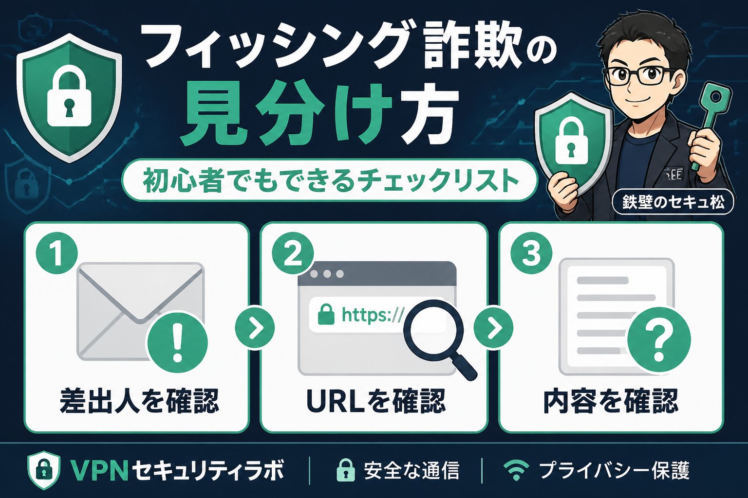 セキュリティ フィッシング詐欺の見分け方：初心者でもできるチェックリスト
