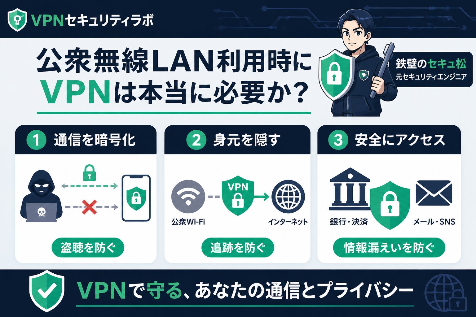 フリーWi-Fi 公衆無線LAN利用時にVPNは本当に必要か？海外・旅行中の視点から