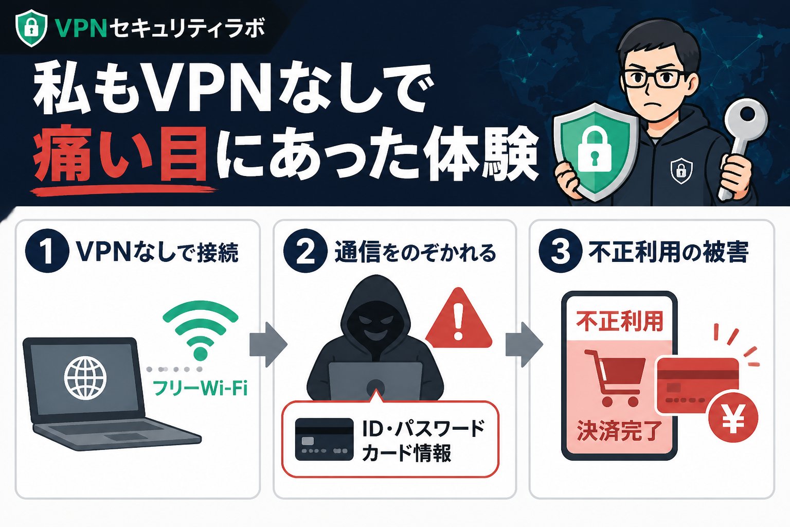 セキュリティ 私もVPNなしで痛い目にあった体験