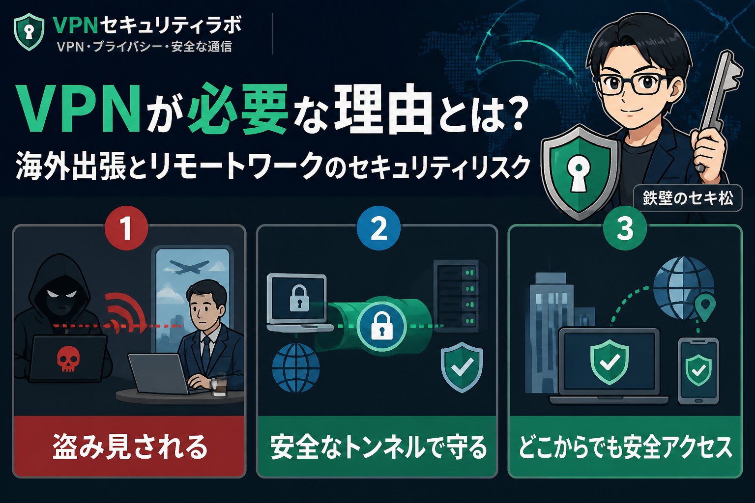 プライバシー VPNが必要な理由とは?海外出張とリモートワークのセキュリティリスク