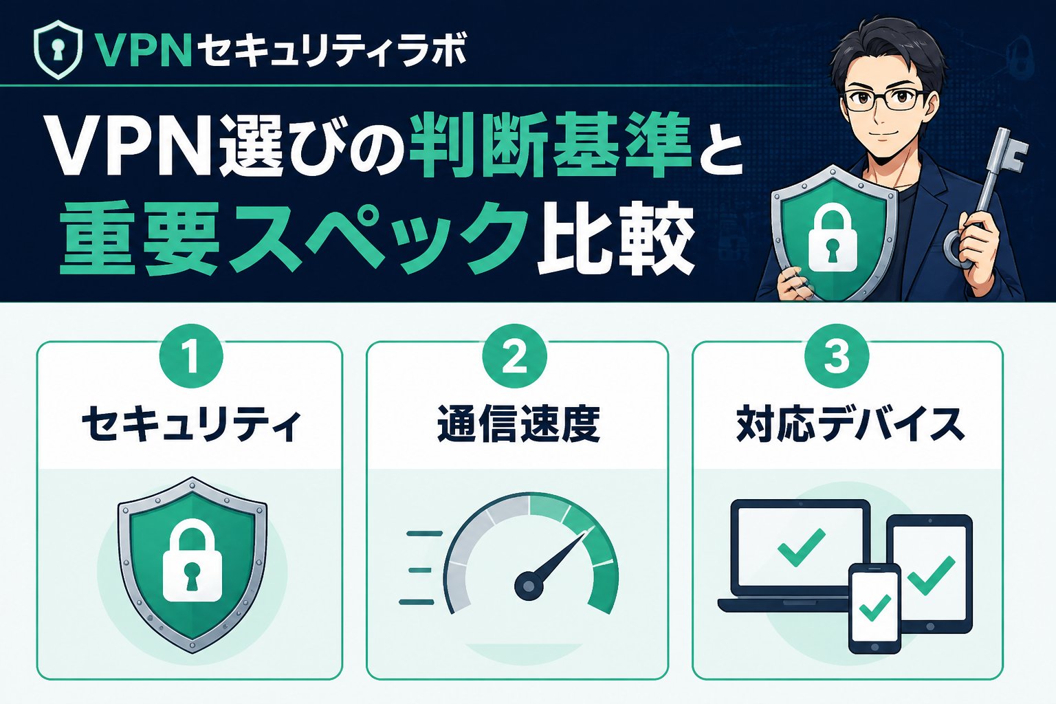 プライバシー VPN選びの判断基準と重要スペック比較