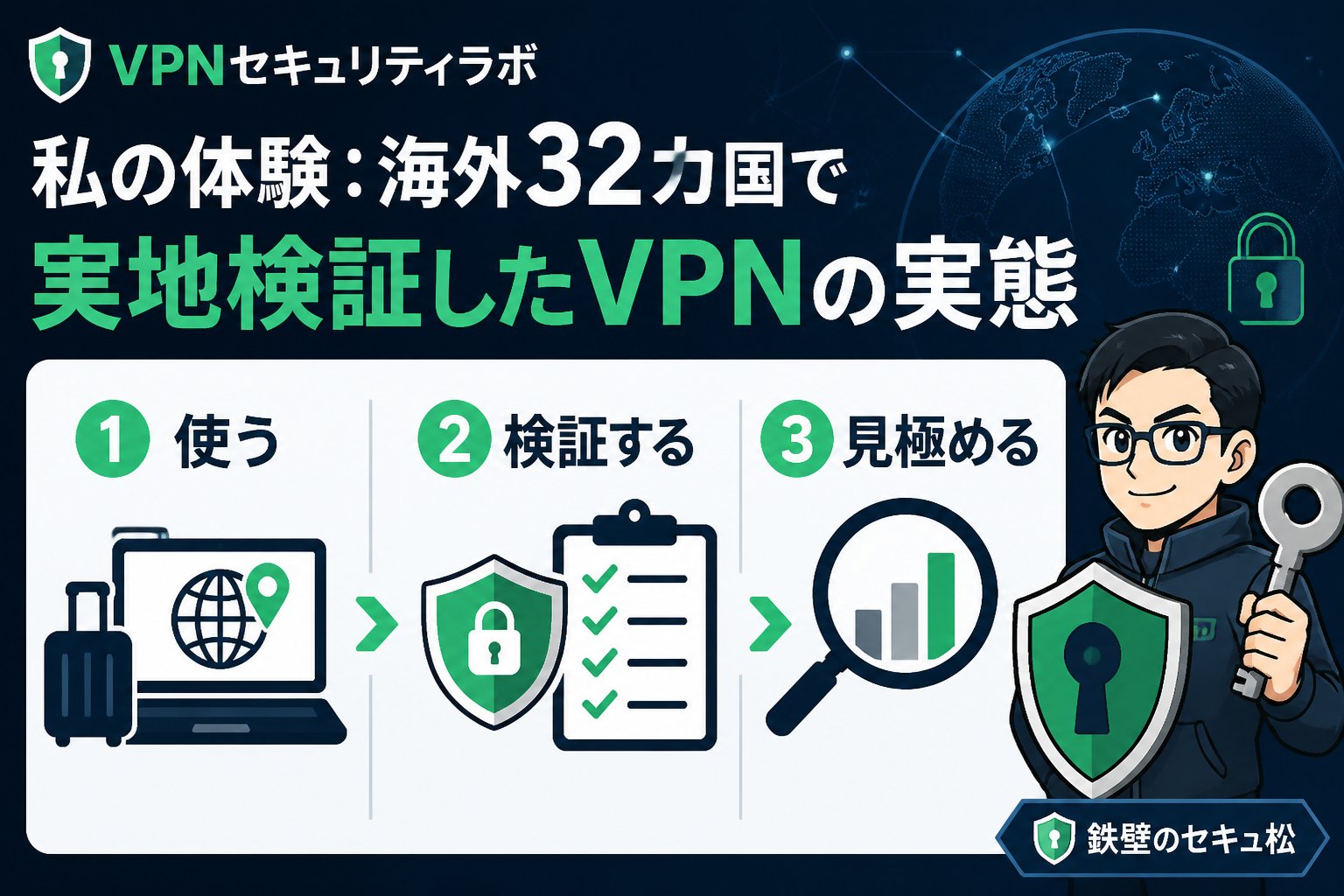 セキュリティ 私の体験：海外32カ国で実地検証したVPNの実態
