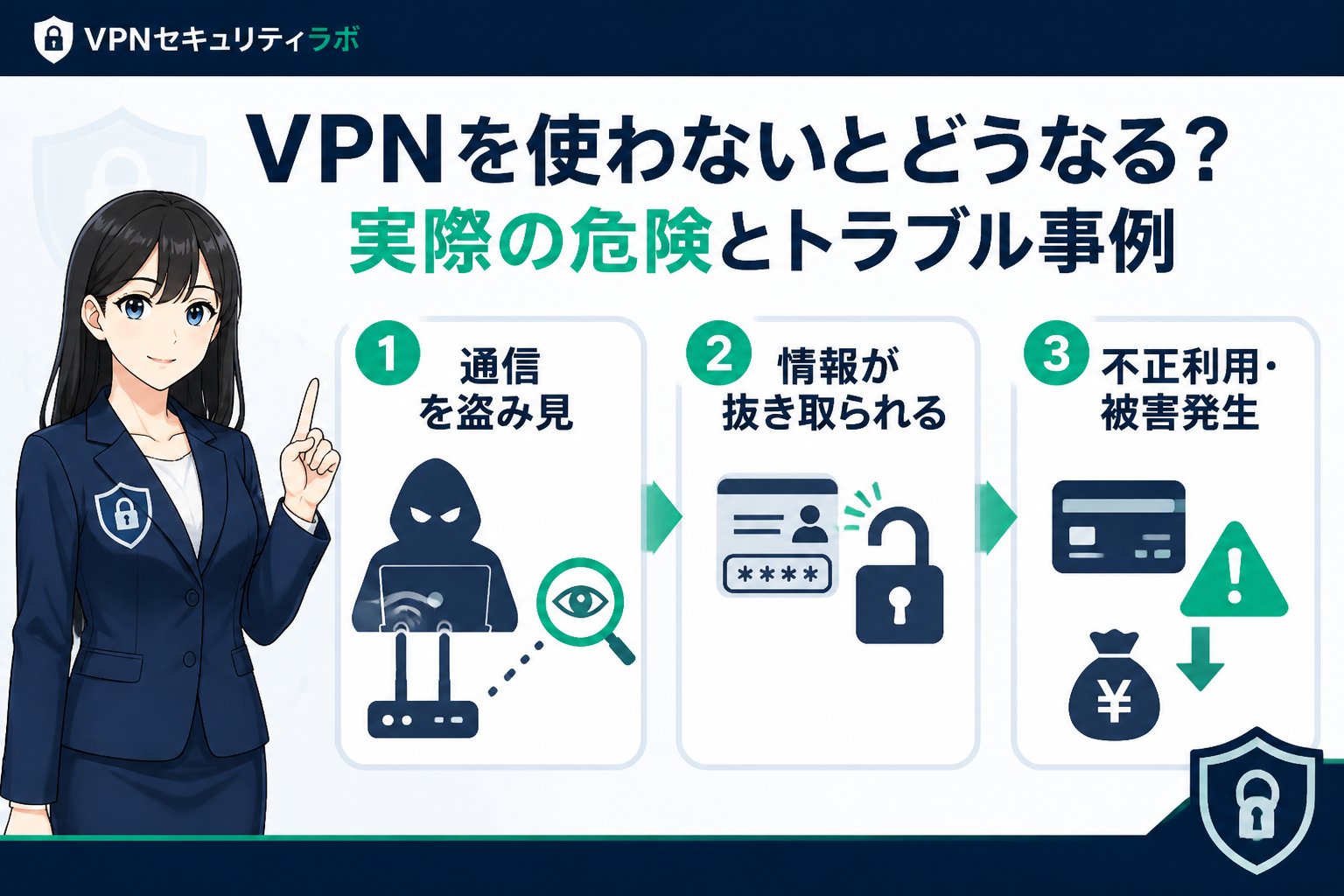 プライバシー VPNを使わないとどうなる？実際の危険とトラブル事例