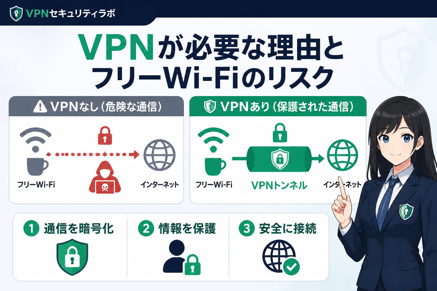 セキュリティ VPNが必要な理由とフリーWi-Fiのリスク