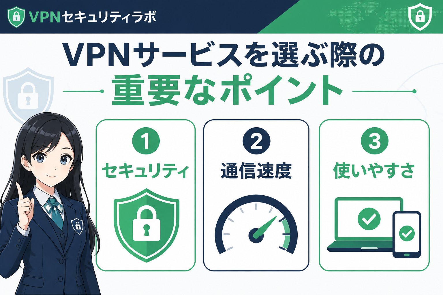 セキュリティ VPNサービスを選ぶ際の重要なポイント
