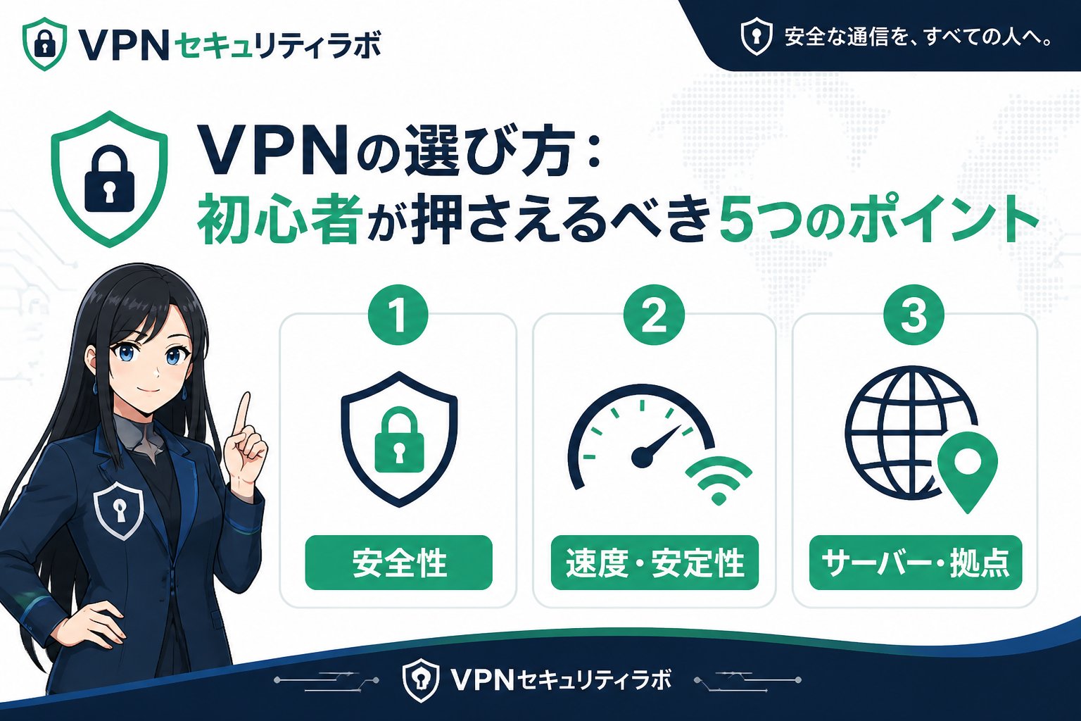 プライバシー VPNの選び方:初心者が押さえるべき5つのポイント