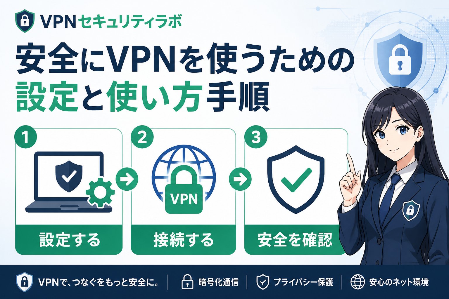 プライバシー 安全にVPNを使うための設定と使い方手順