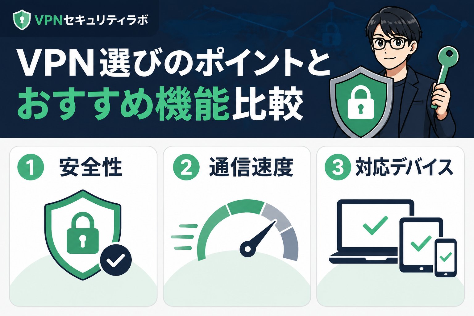 フリーWi-Fi VPN選びのポイントとおすすめ機能比較
