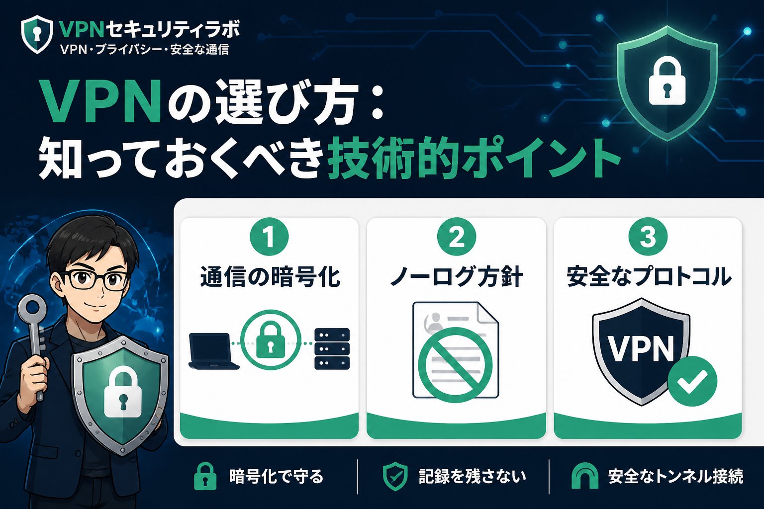 VPN比較 VPNの選び方:知っておくべき技術的ポイント