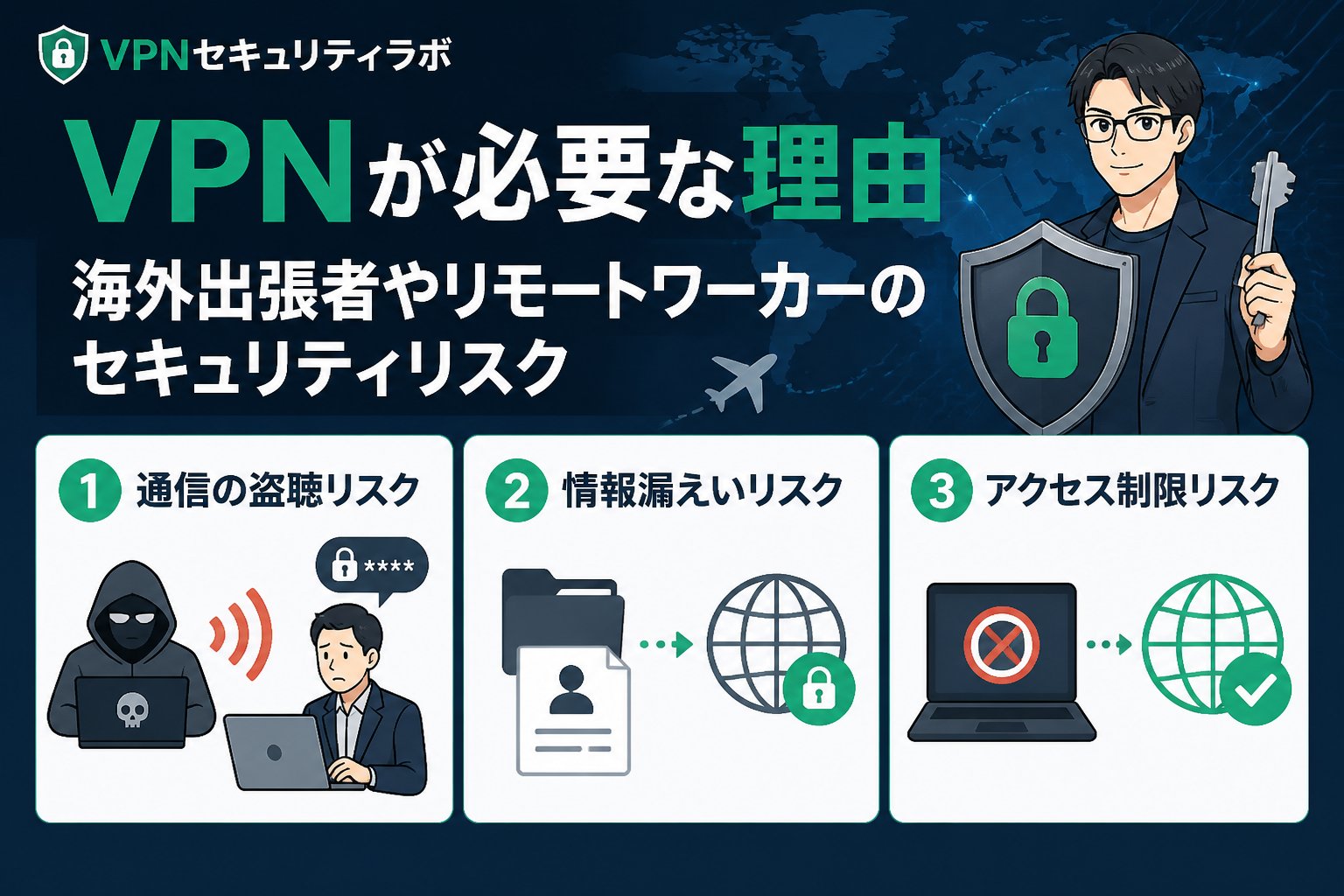 セキュリティ VPNが必要な理由――海外出張者やリモートワーカーのセキュリティリスク