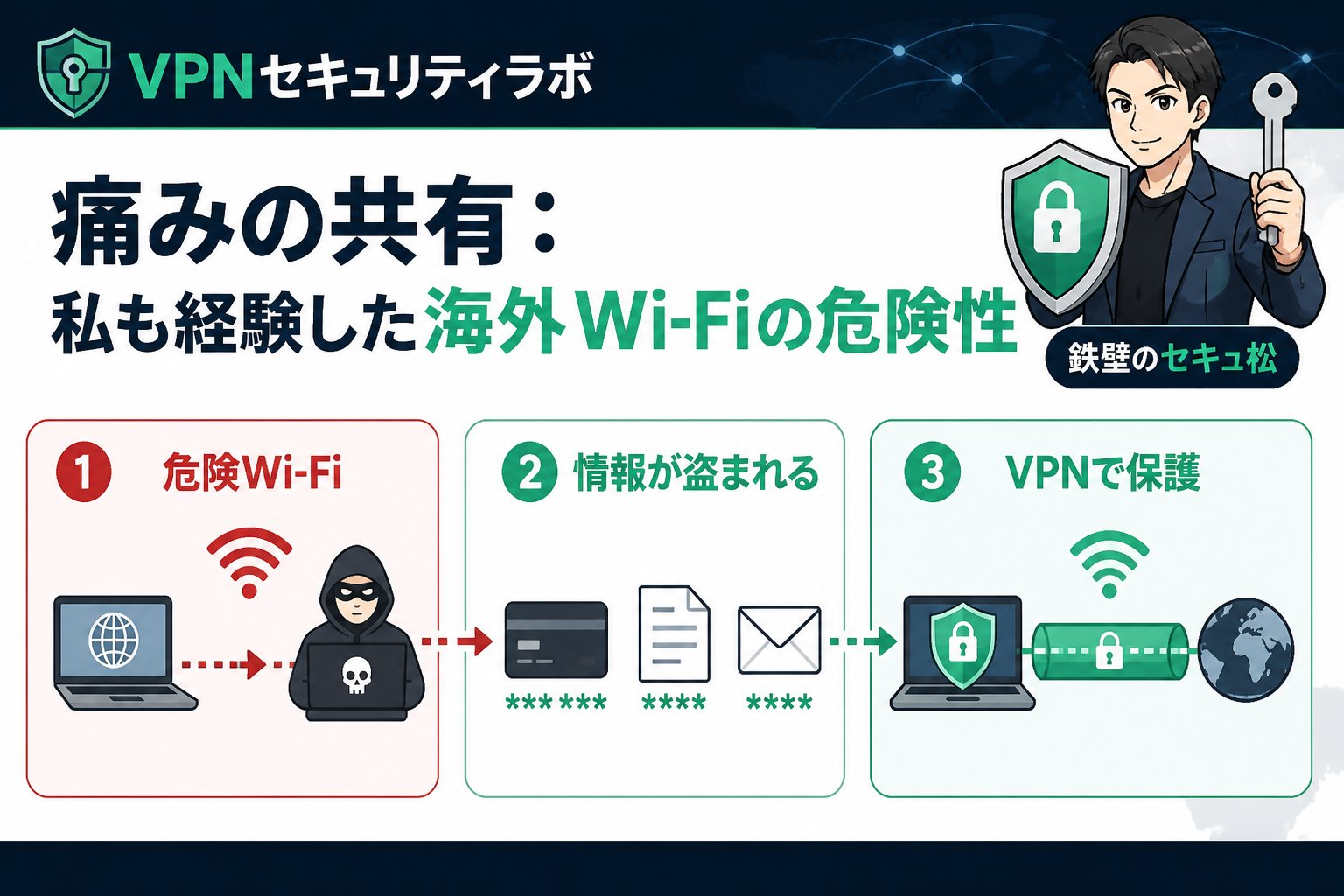 セキュリティ 痛みの共有：私も経験した海外Wi-Fiの危険性