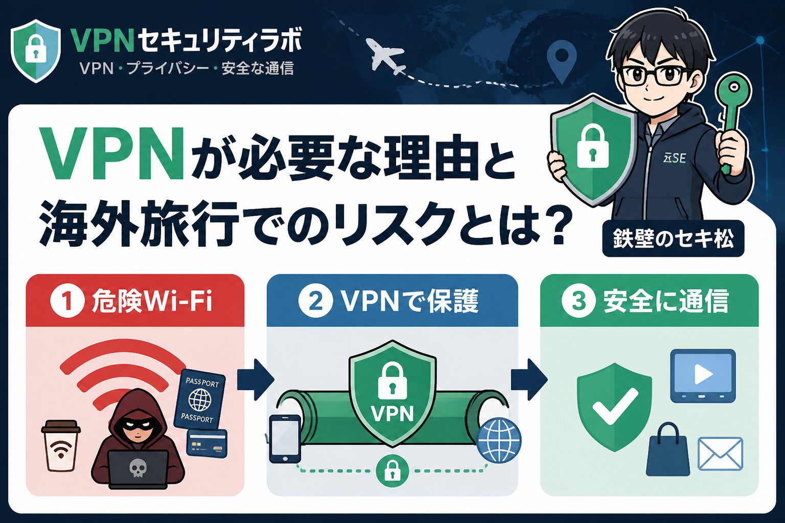 VPN比較 VPNが必要な理由と海外旅行でのリスクとは?