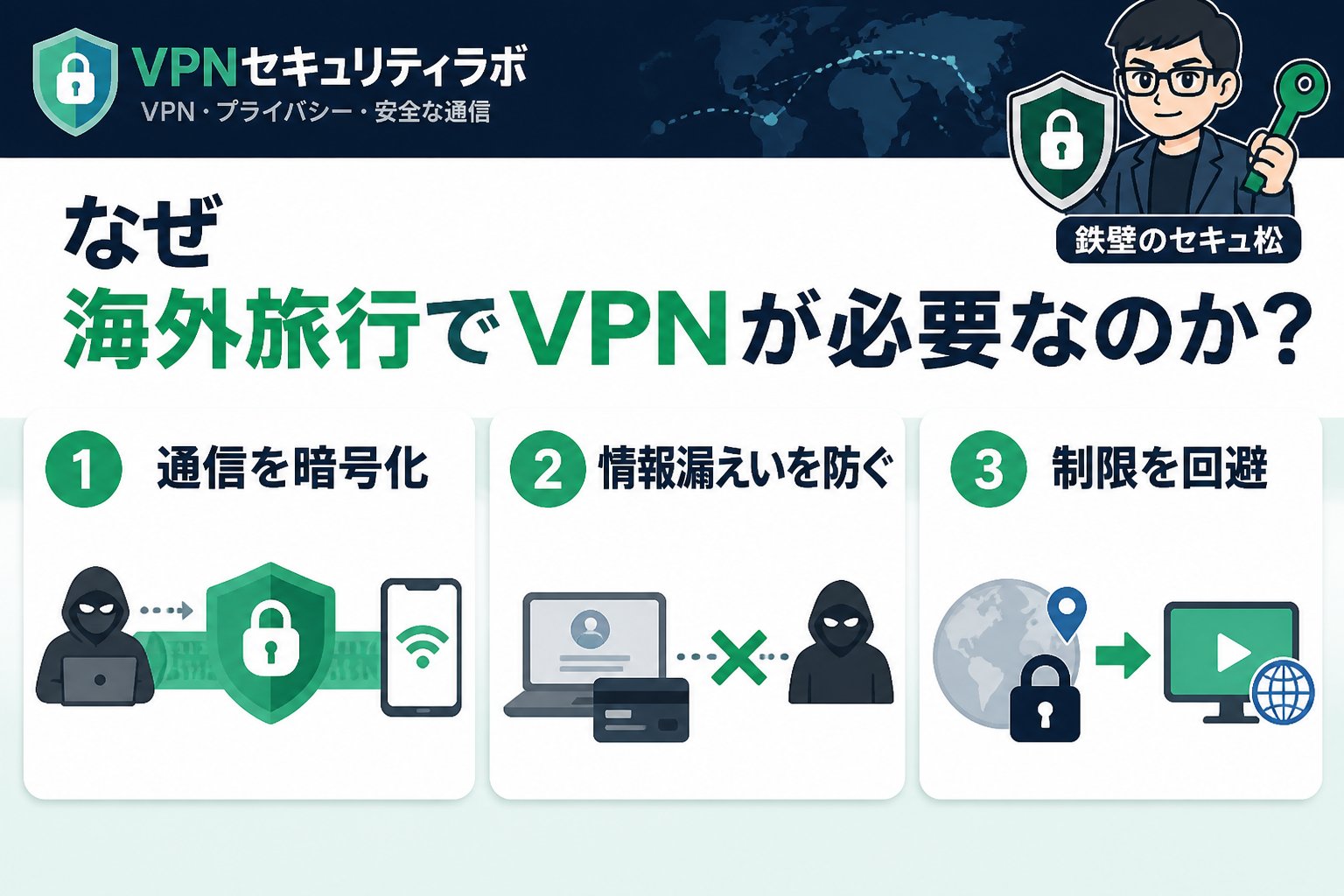 VPN比較 なぜ海外旅行でVPNが必要なのか?リスクを理解する