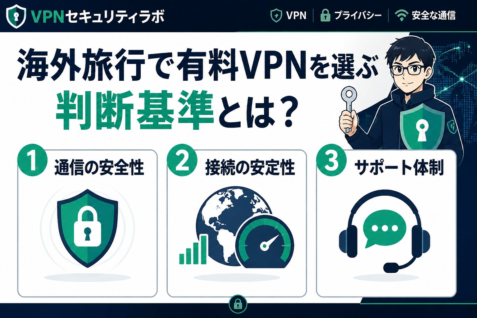 VPN比較 海外旅行で有料VPNを選ぶ判断基準とは？