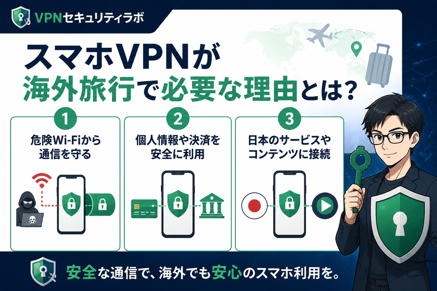 VPN比較 スマホVPNが海外旅行で必要な理由とは?