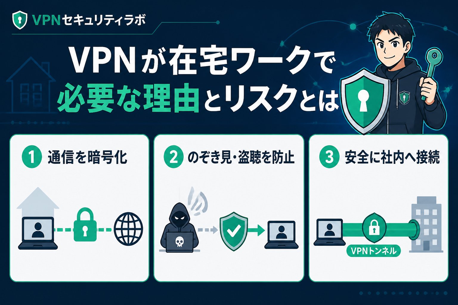 VPN比較 VPNが在宅ワークで必要な理由とリスクとは