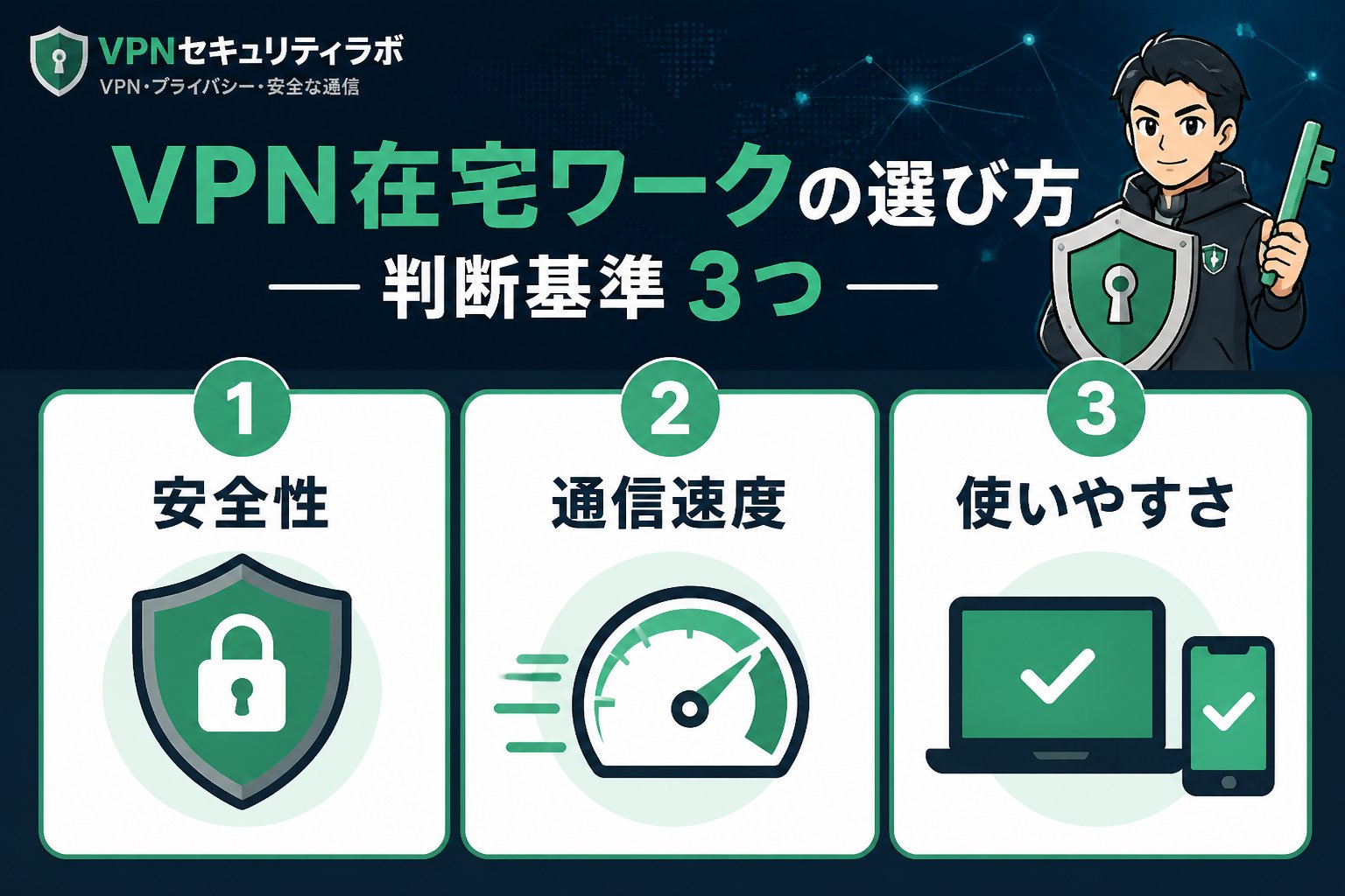 VPN比較 VPN在宅ワーク選び方の判断基準
