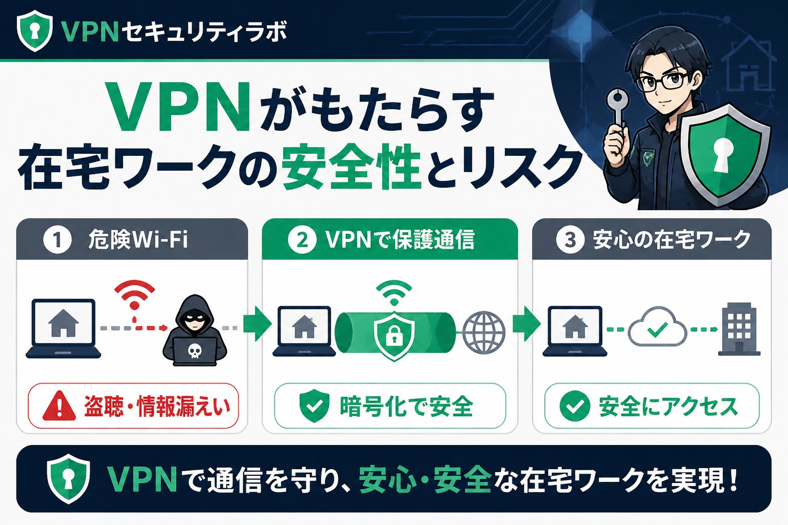VPN比較 VPNがもたらす在宅ワークの安全性とリスク
