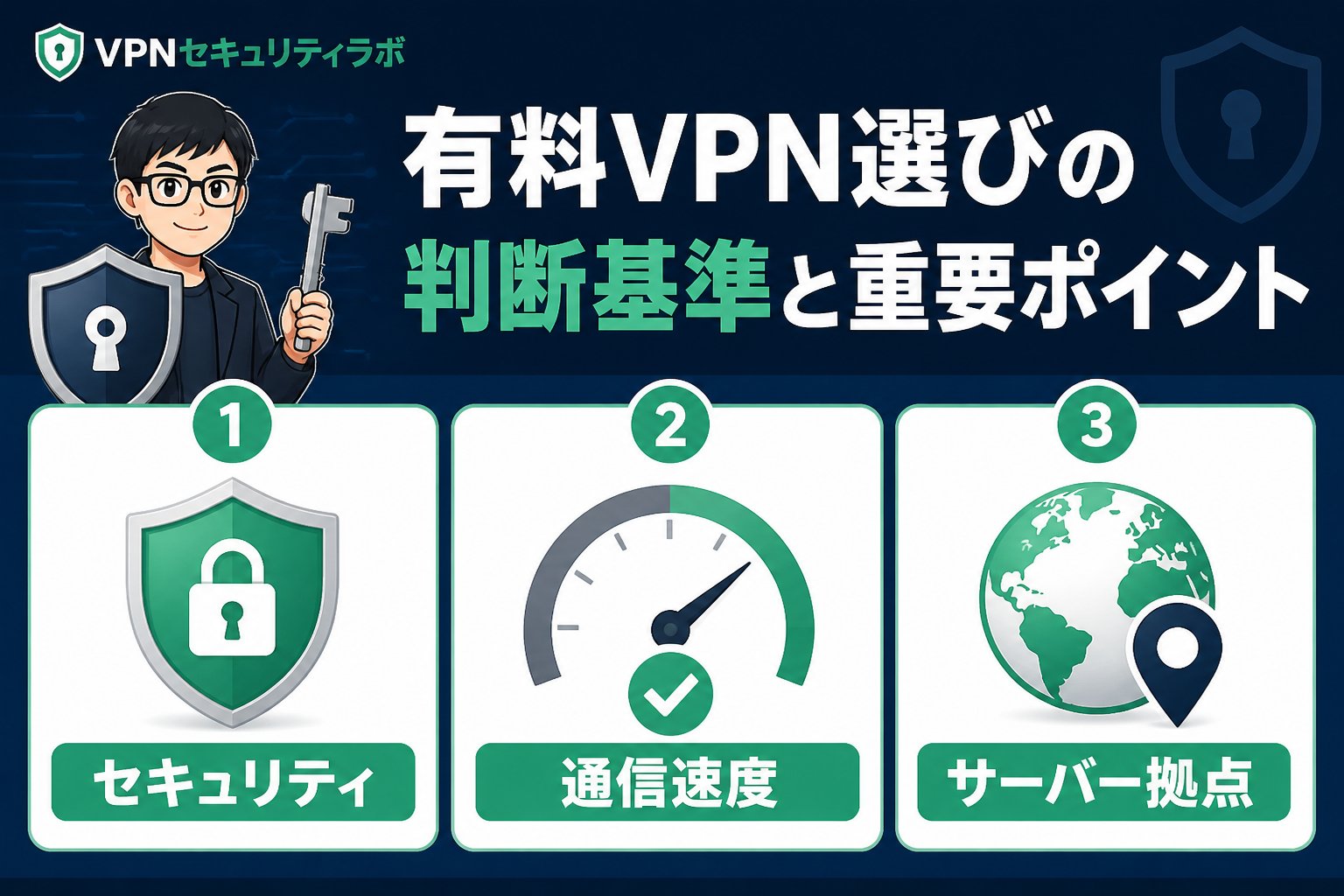VPN比較 有料VPN選びの判断基準と重要ポイント