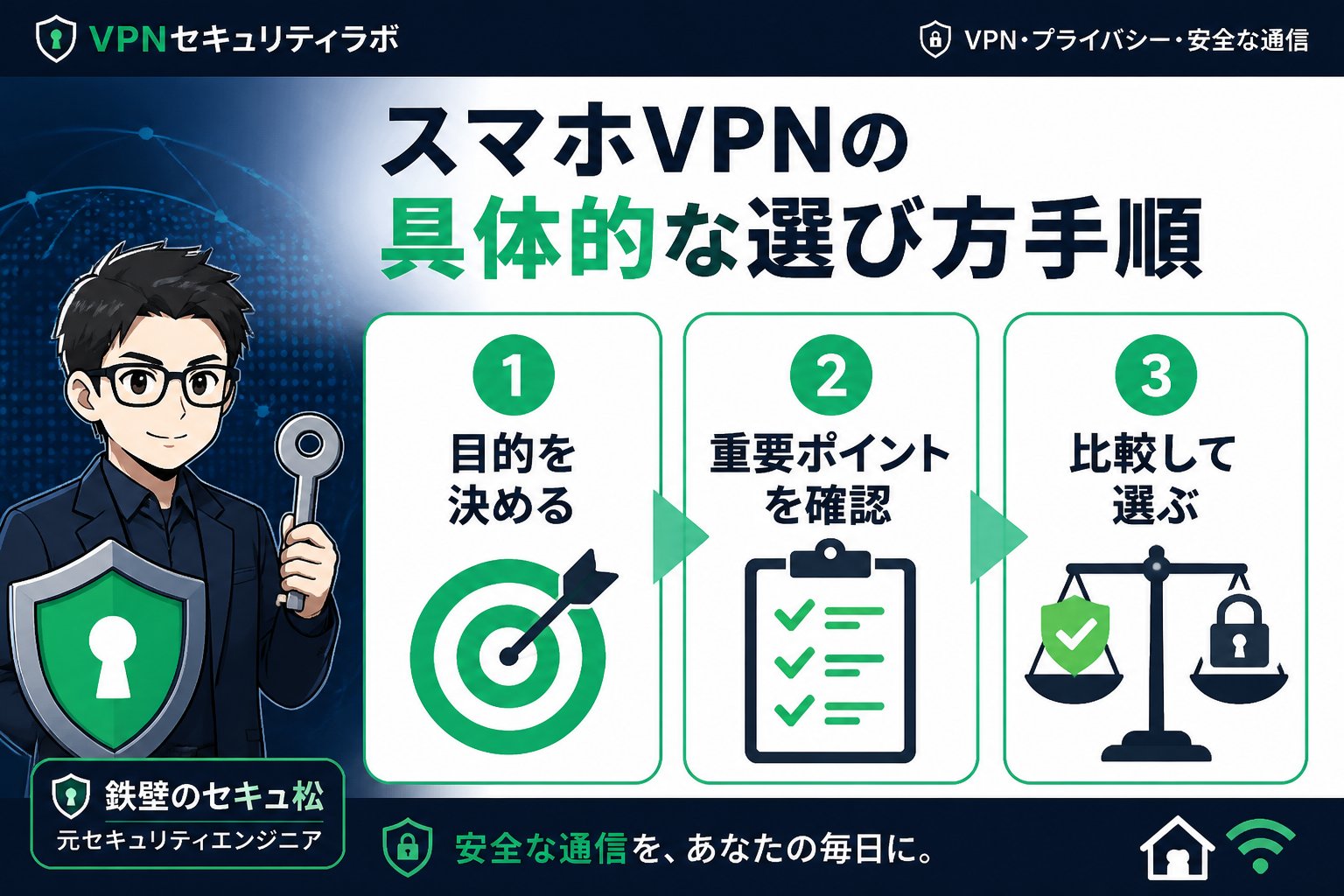 VPN比較 スマホVPNの具体的な選び方手順