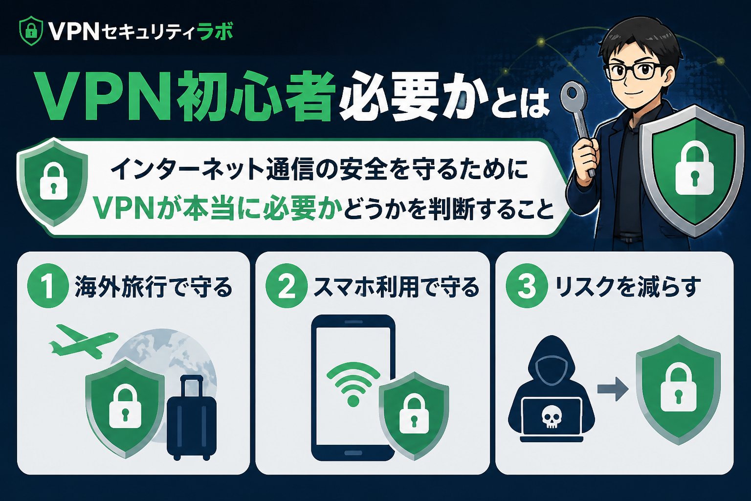 VPN比較 VPN初心者必要かとは、インターネット通信の安全を守るためにVPNが本当に必要かどうかを判断することです。特に海外旅行やスマホ利用時のリスク軽減に役立つ技術として注目されています。
