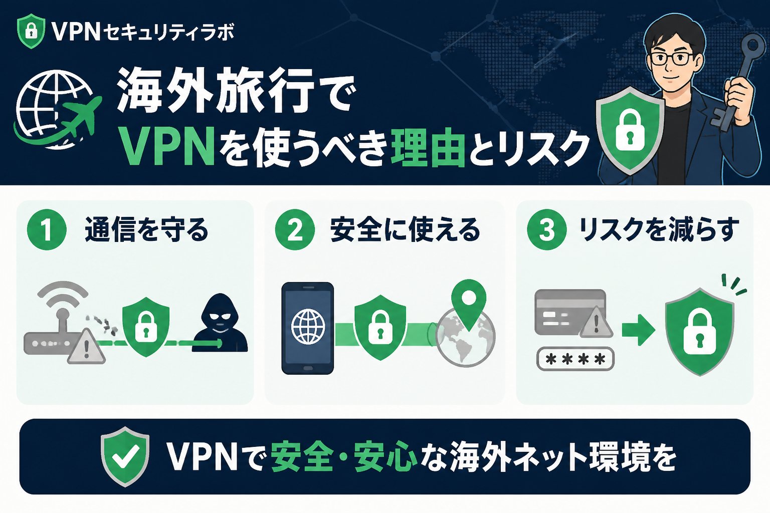 VPN比較 海外旅行でVPNを使うべき理由とリスク
